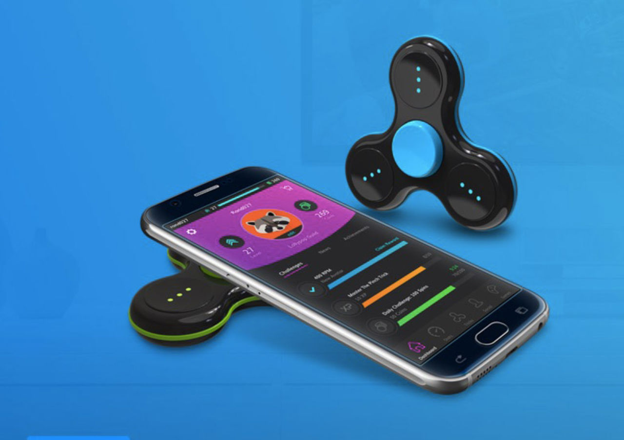 Fidgetly är en fidget spinner som kopplas till mobilen