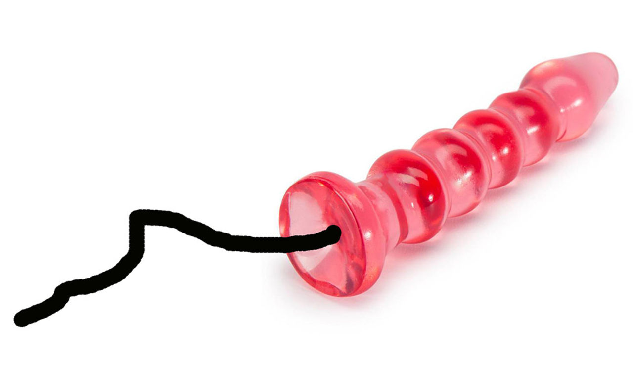 Läkare rekommenderar fegsnöre till dildon