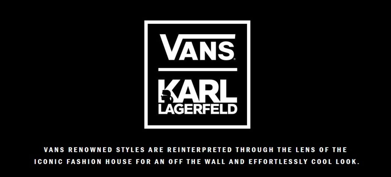 Karl Lagerfeld designar skor och kläder åt Vans
