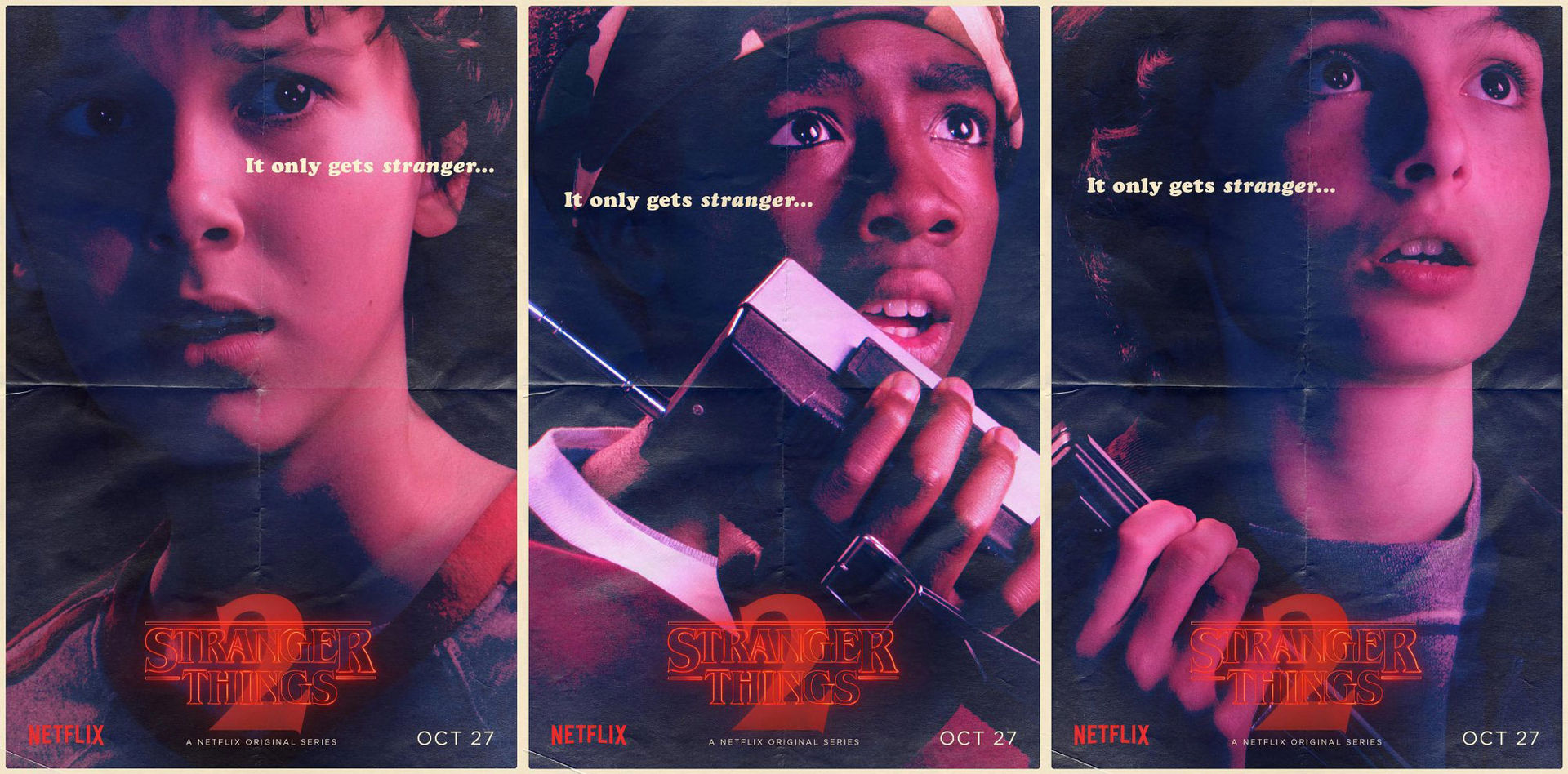 Posters för Stranger Things säsong 2