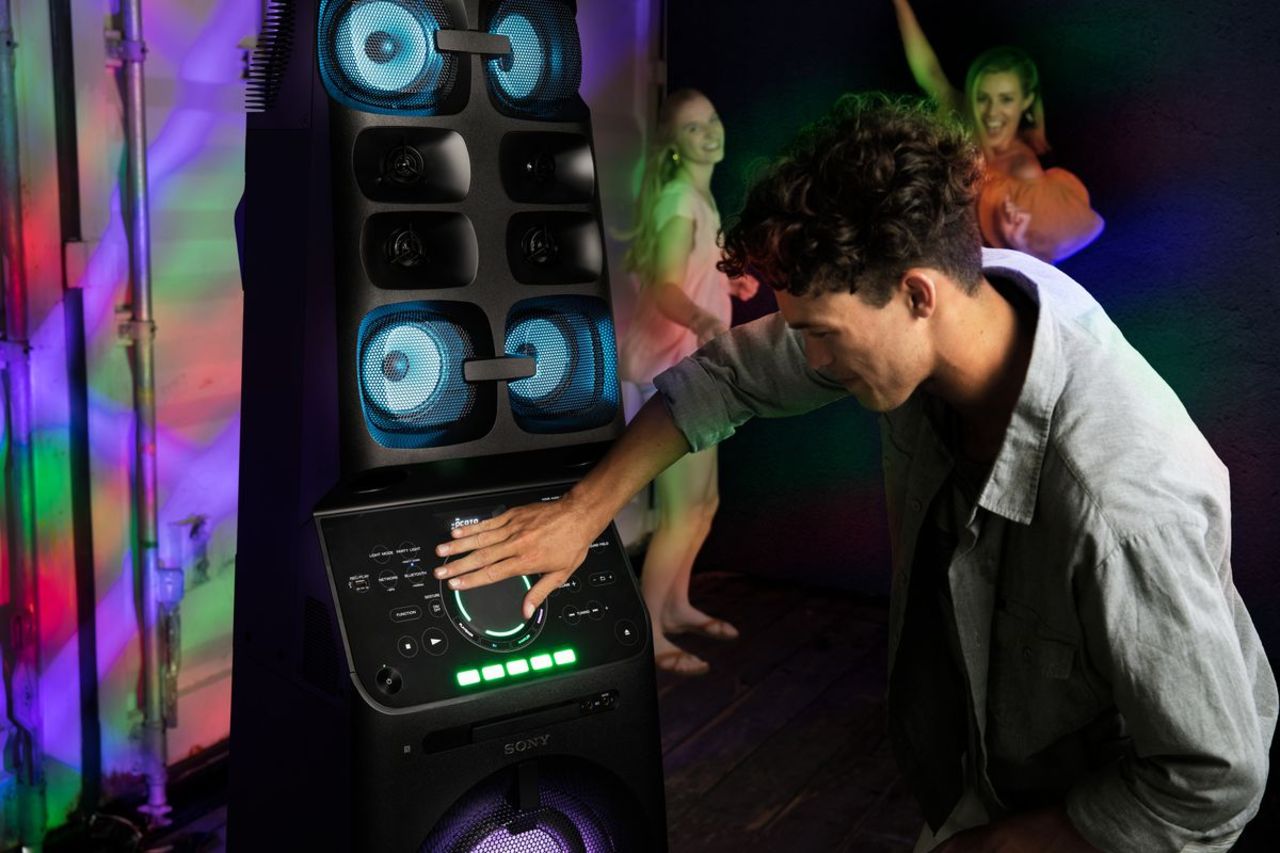 Sony presenterar massiv party-högtalare