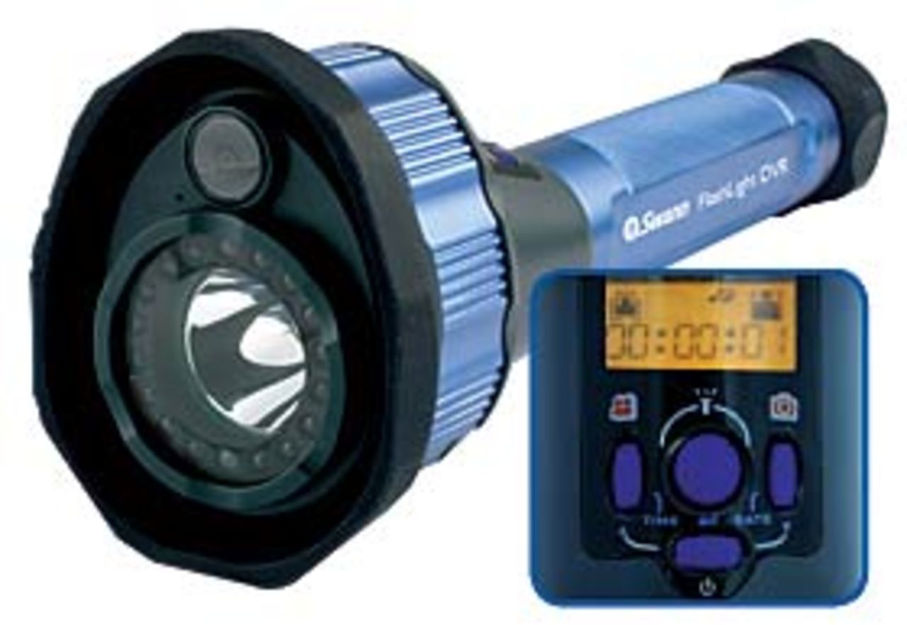 Ficklampa med inbyggd videokamera