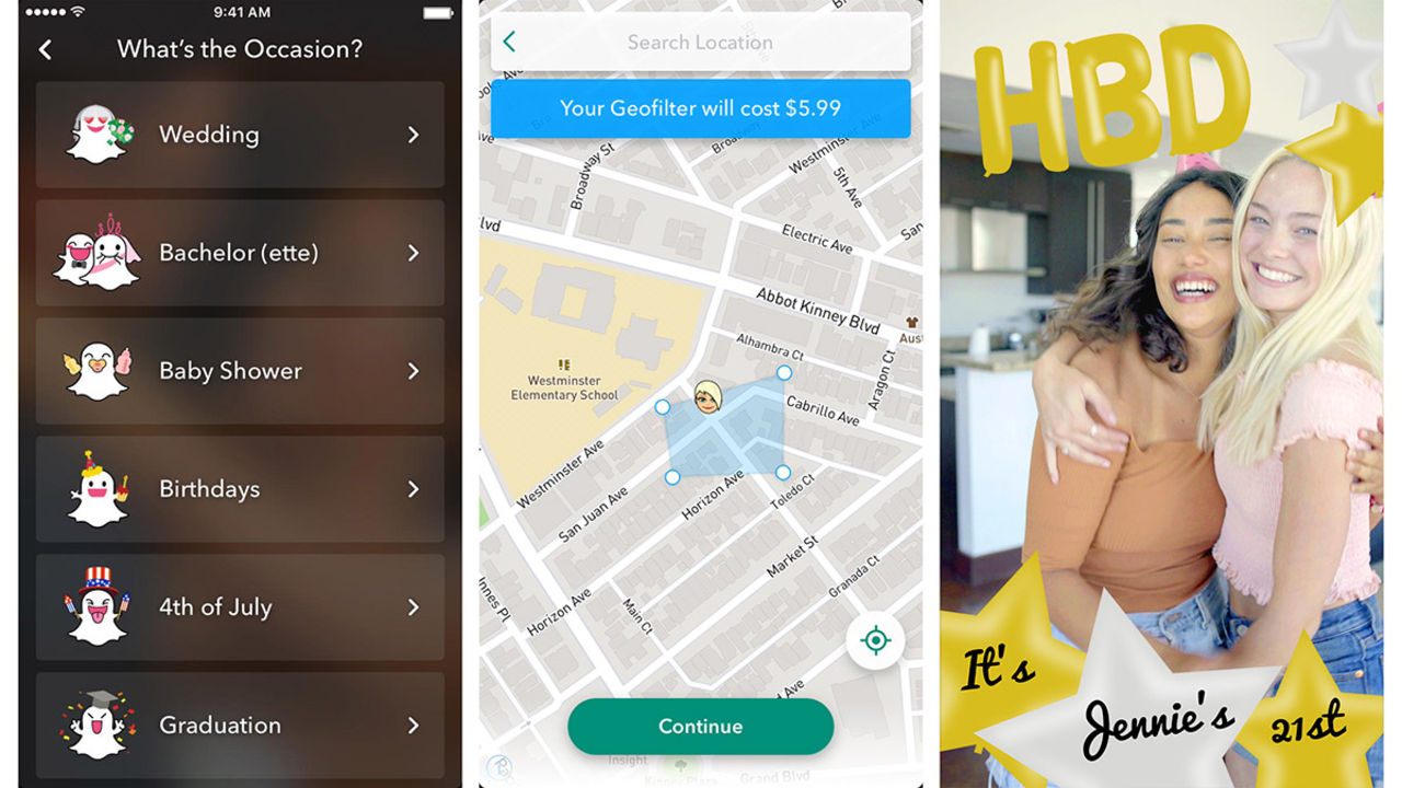Nu kan man köpa egna geofilter till Snapchat