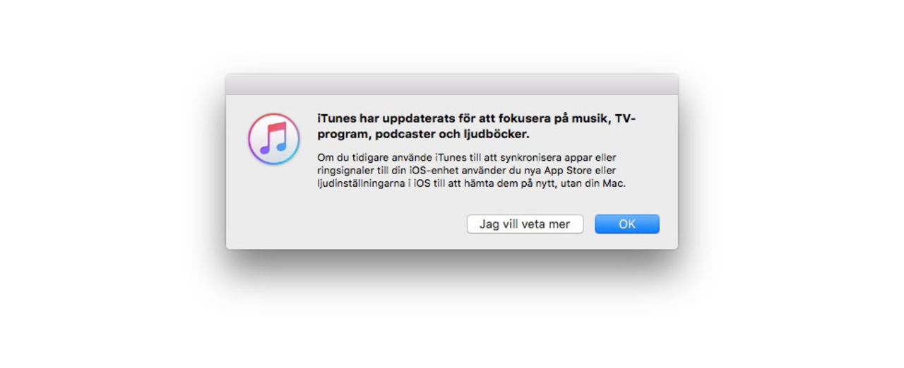 Stor uppdatering till iTunes