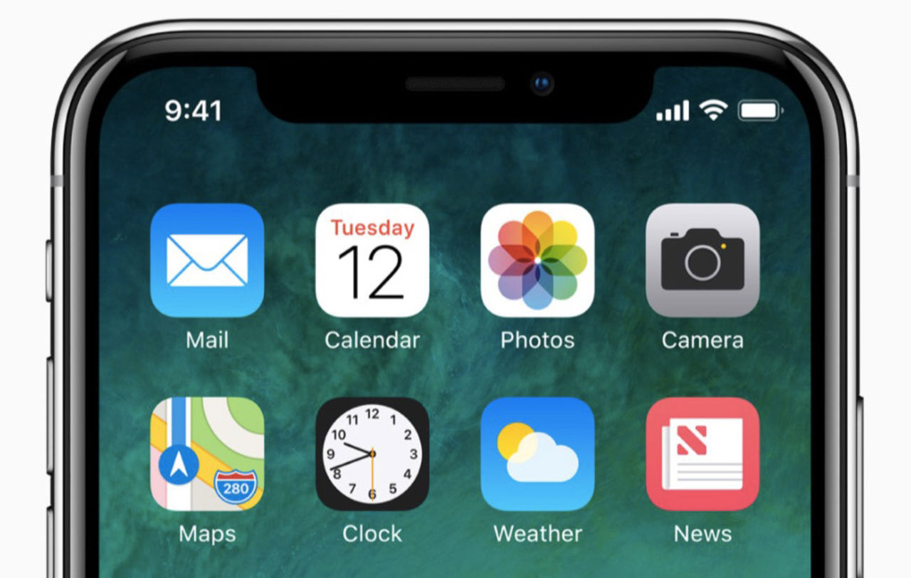 Operatörer blir av med plats på iPhone X skärm