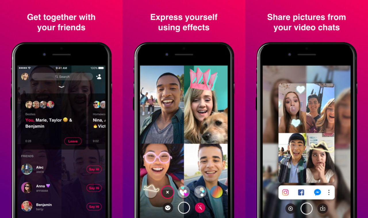 Bonfire är en app för gruppvideo-chattar från Facebook