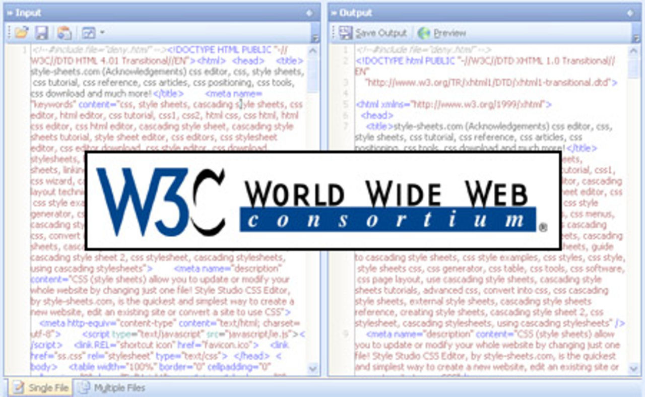 Första utkast av HTML 5