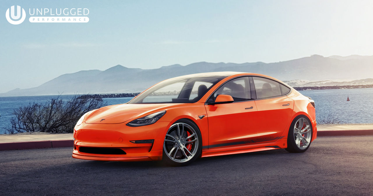 Unplugged Performance stylar din Tesla Model 3