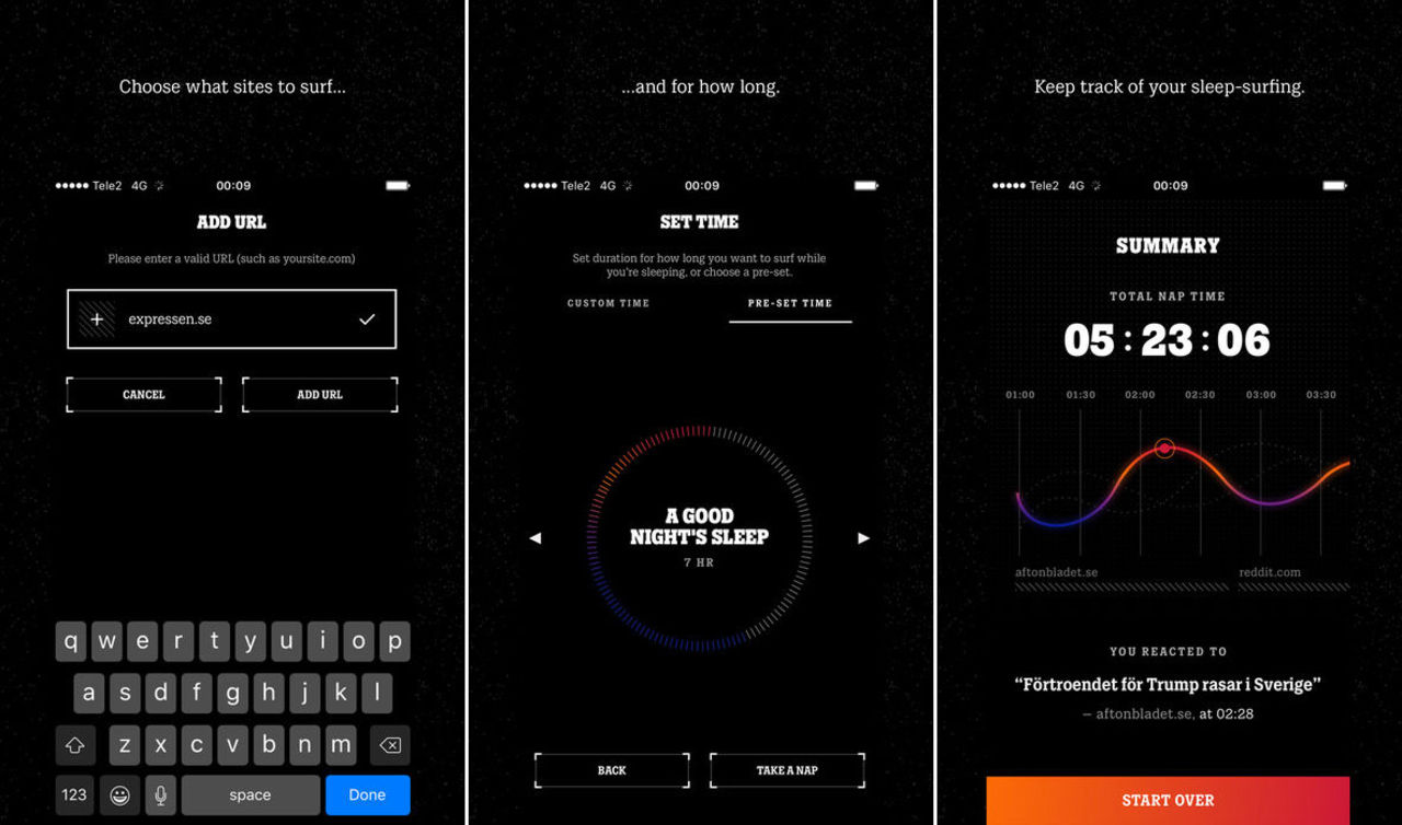 Tele2 vill att vi ska surfa i sömnen med appen PowerNap