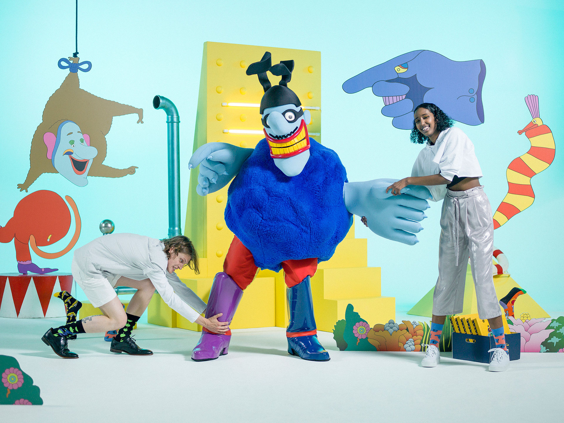 Strumpor inspirerade av Yellow Submarine