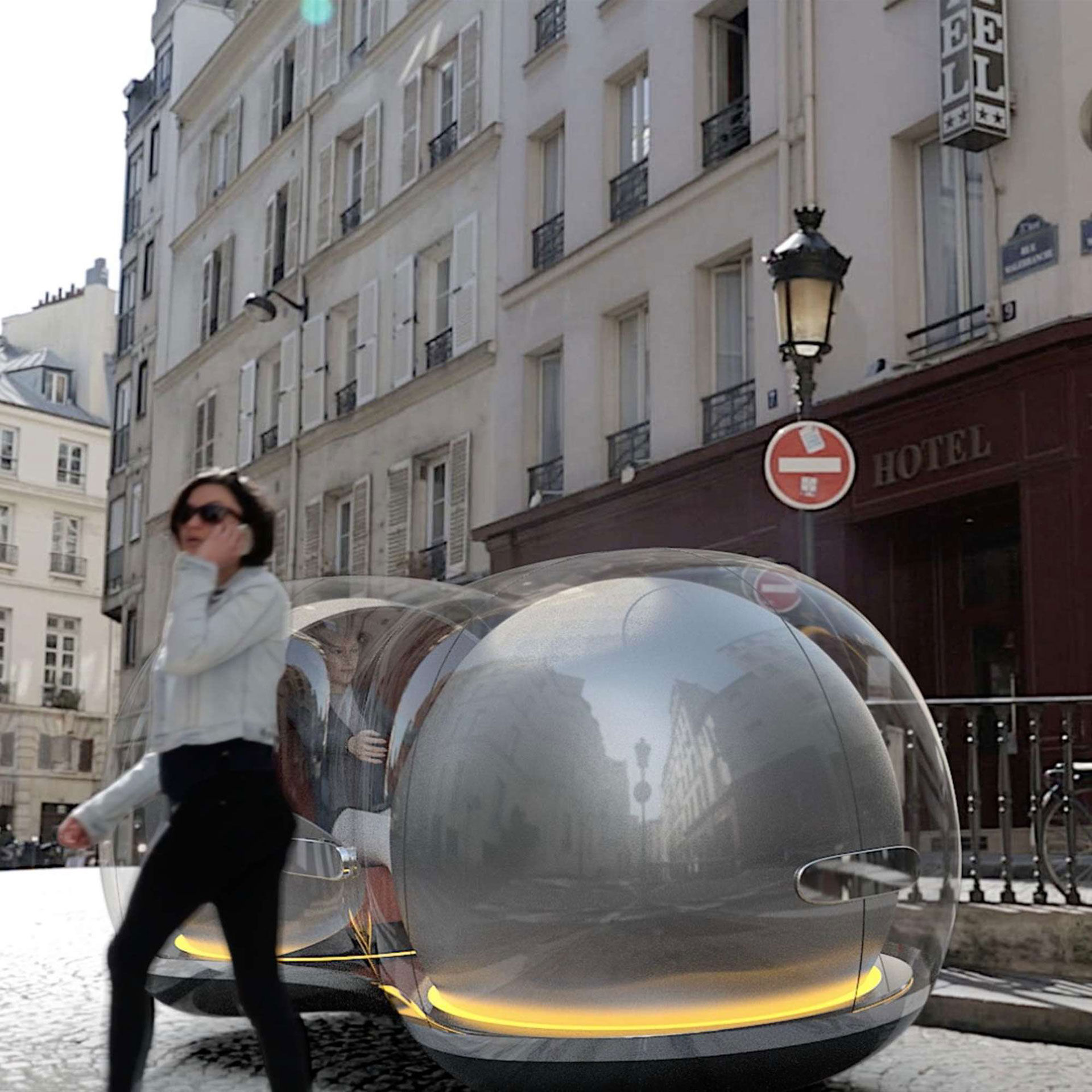 Svävande koncept för framtidens bil