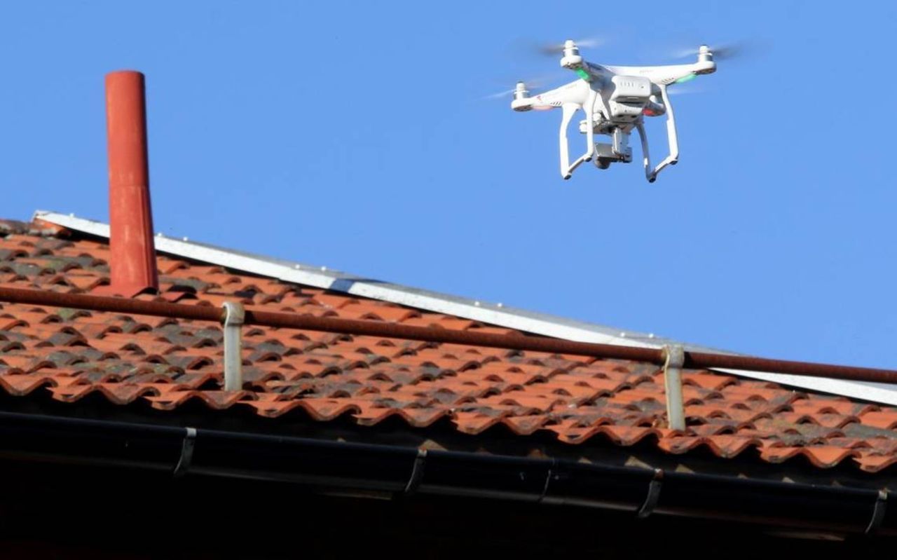 3D-modeller av hus skapas med hjälp av drönare