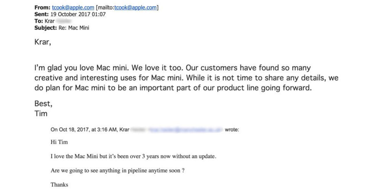 Mac Minin kommer att uppdateras