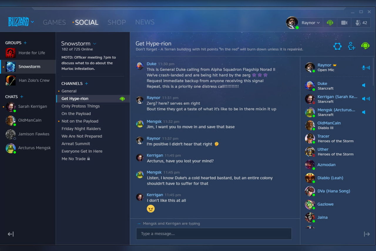 Nu har Blizzard släppt sociala funktioner