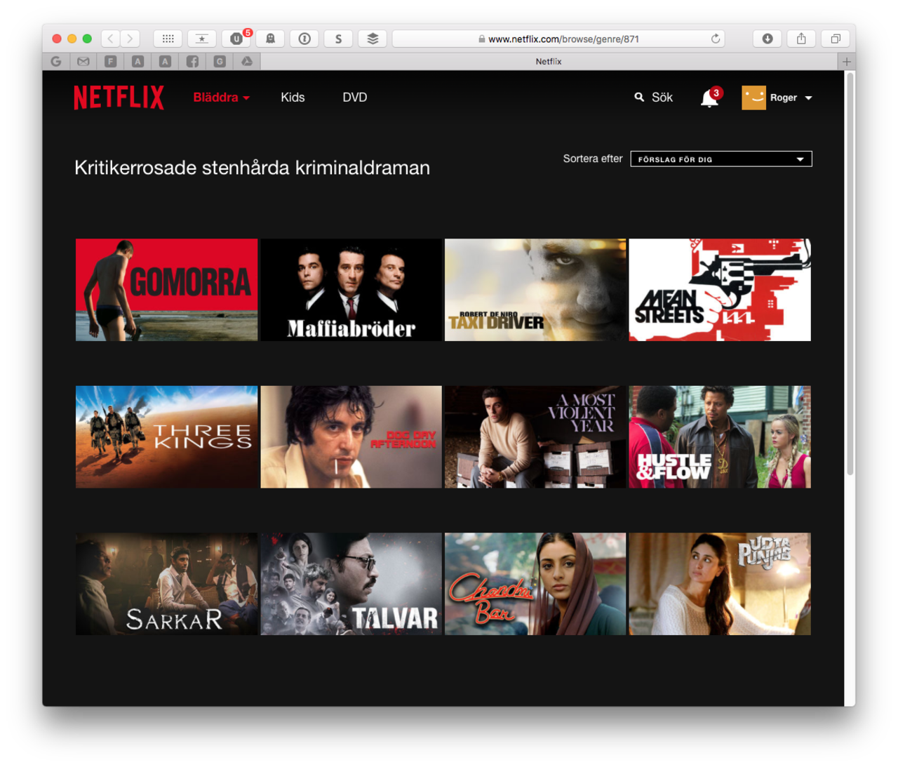 Här är alla Netflix kategorier