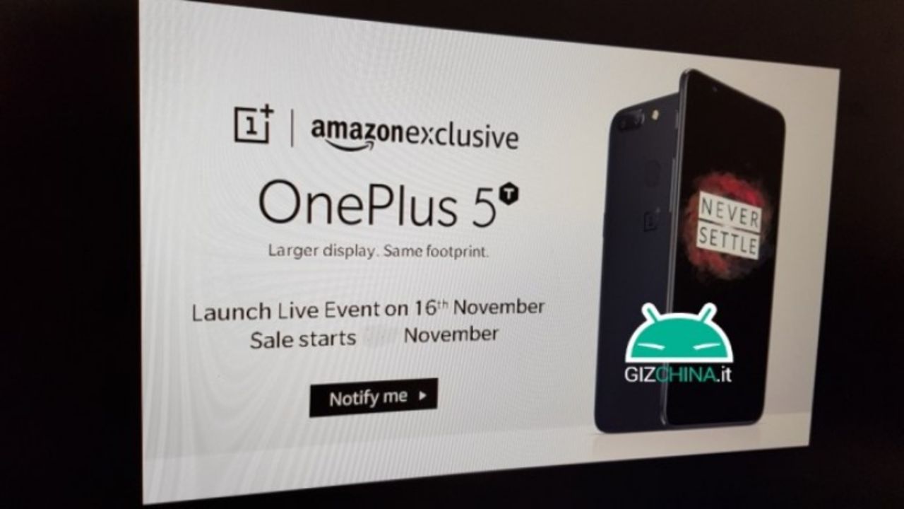 Kommer OnePlus hålla låda om 5T 16 november? 