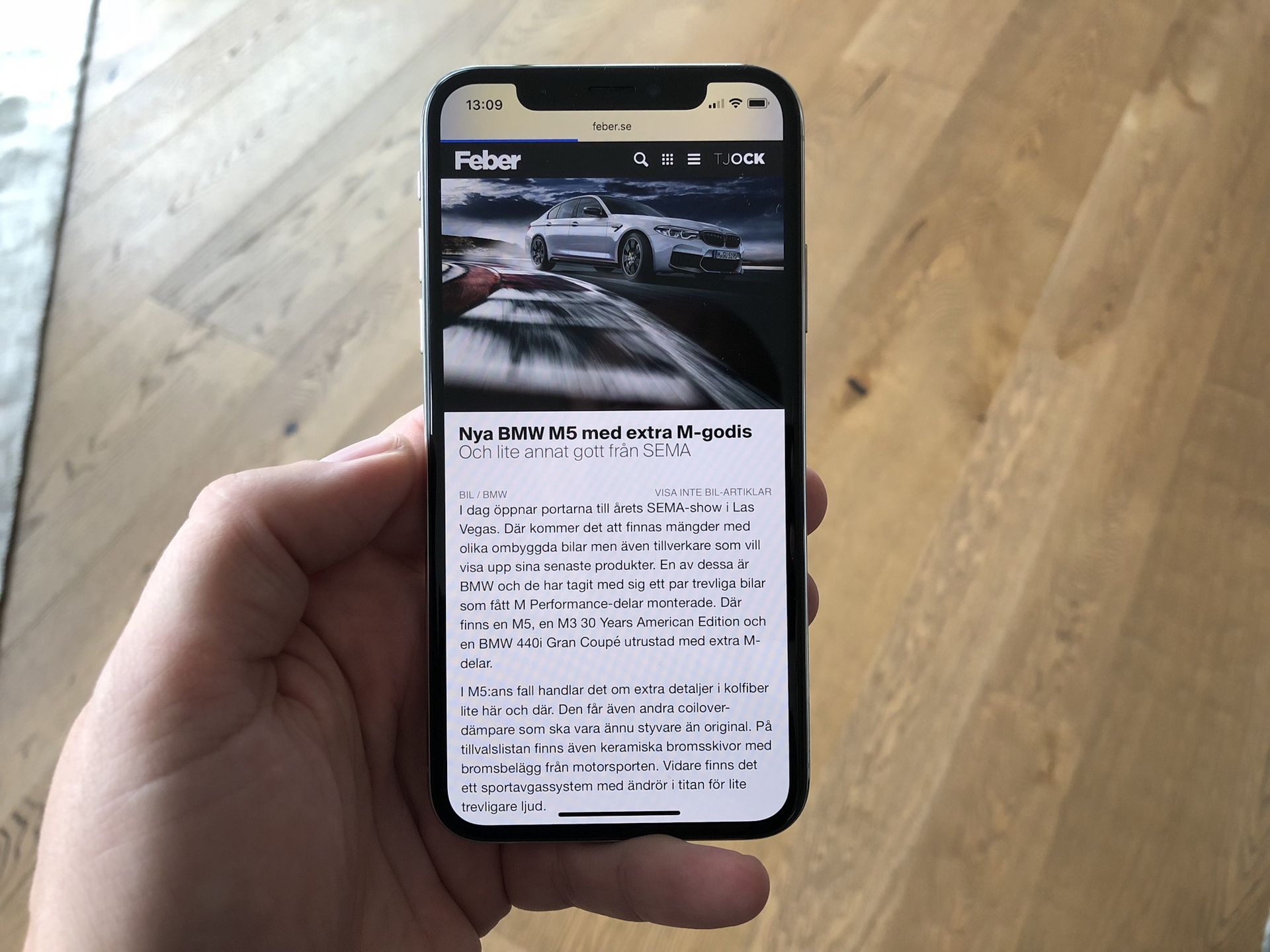 Nu har vi en iPhone X!
