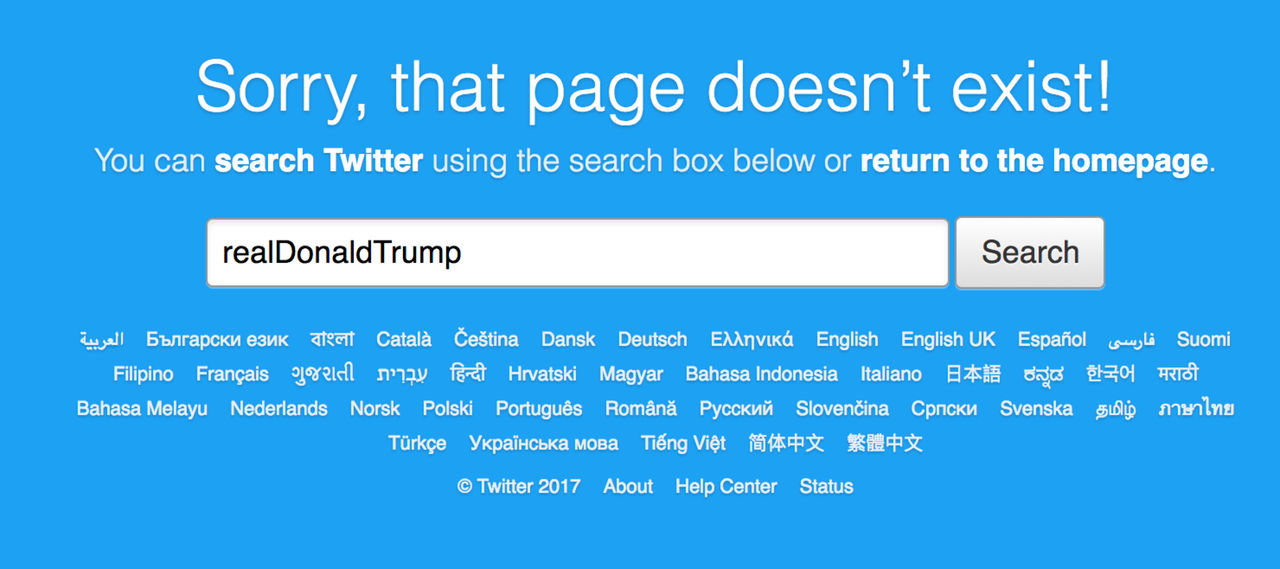 Twitter plockade ner Donald Trumps Twitter