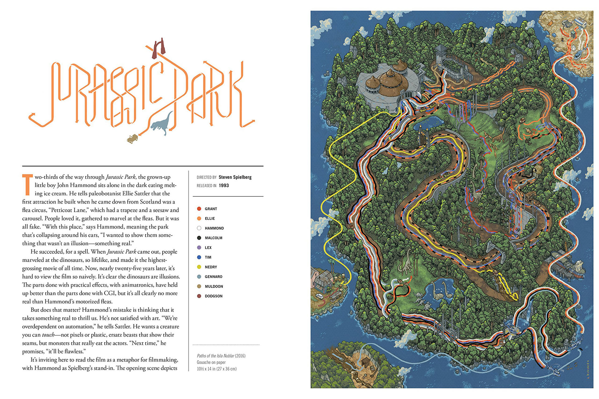 En bok med kartor baserade på kända filmer