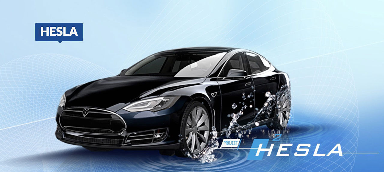 Hesla - en Tesla Model S med vätgasdrift