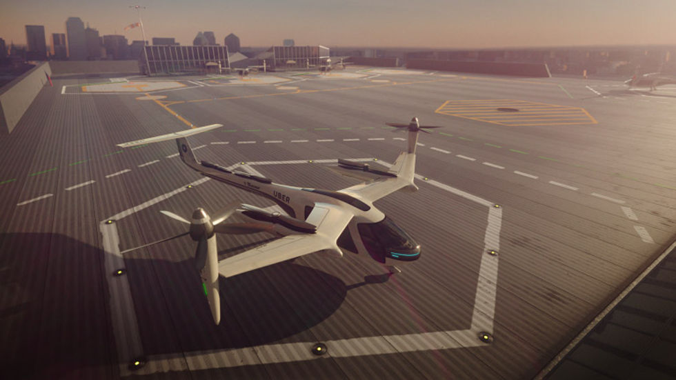 Uber siktar på att ha flygande taxi i luften till 2020
