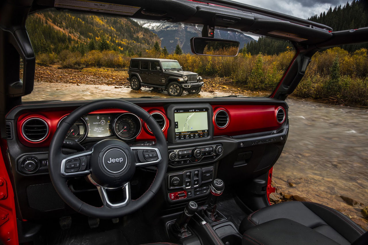 Så här ser insidan på nya Jeep Wrangler ut