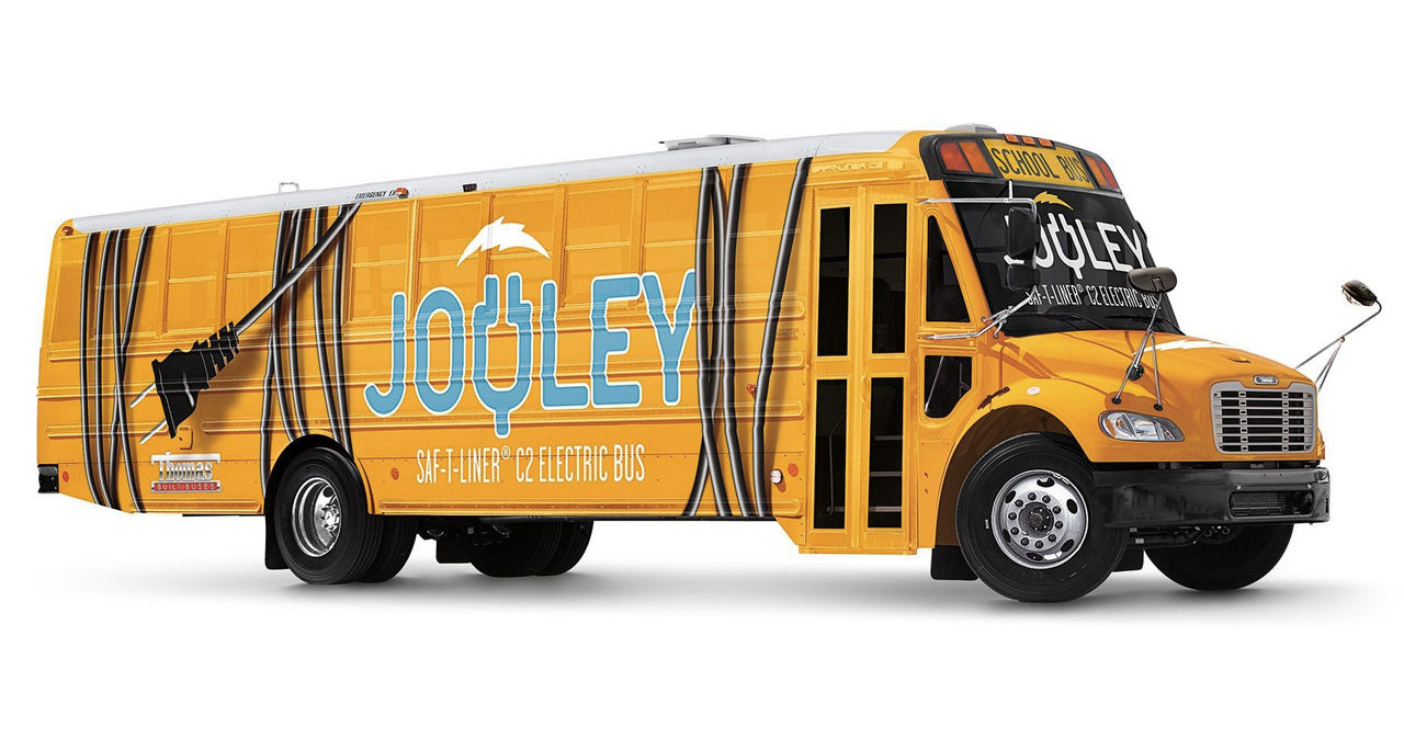Jouley är en eldriven skolbuss