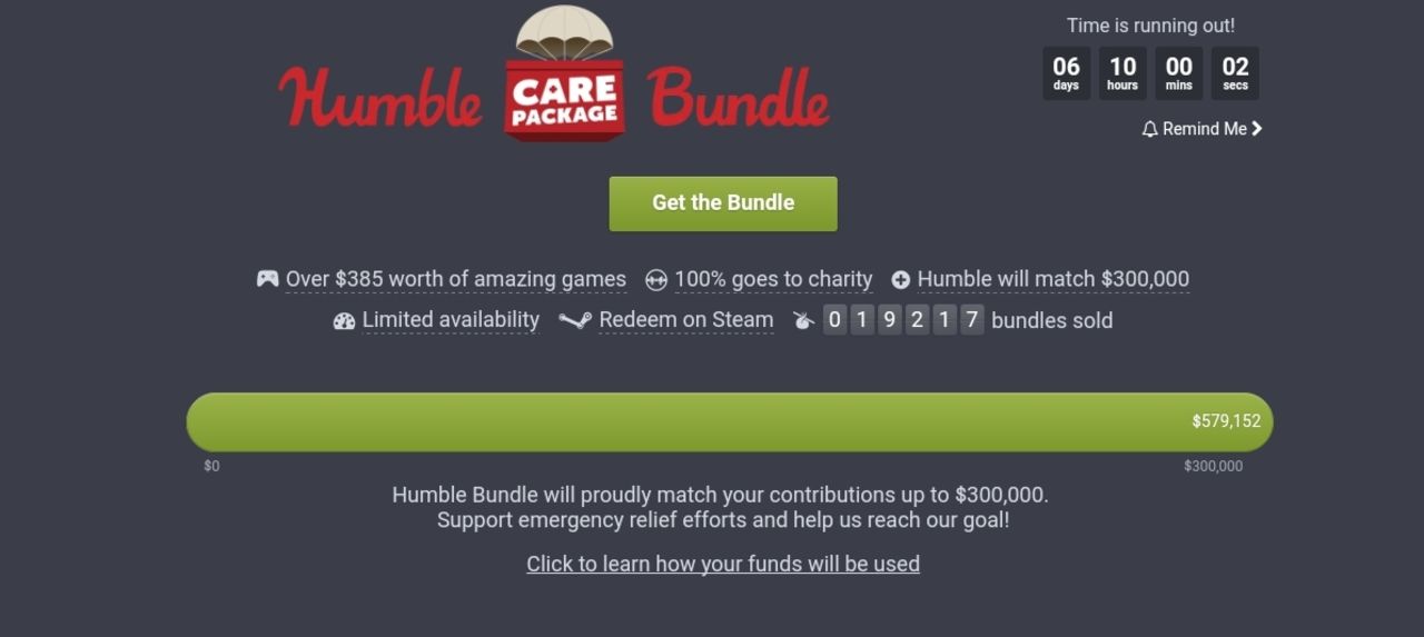 Fynda 27 spel för 30 dollar på Humble Bundle