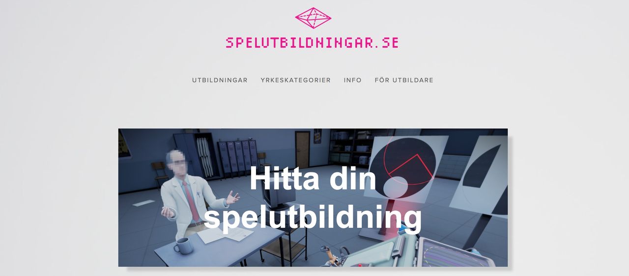 Dataspelsbranschen nylanserar spelutbildningar.se