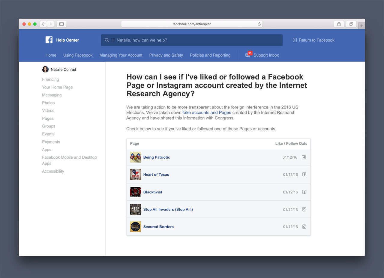 Facebook kommer meddela användare som gillat fejk-sidor