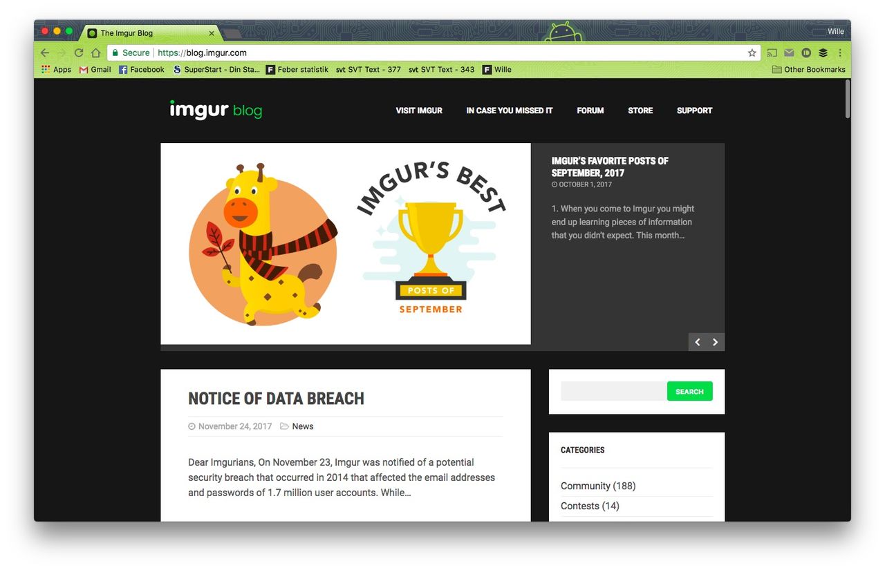Imgur bekräftar att man blev hackade 2014