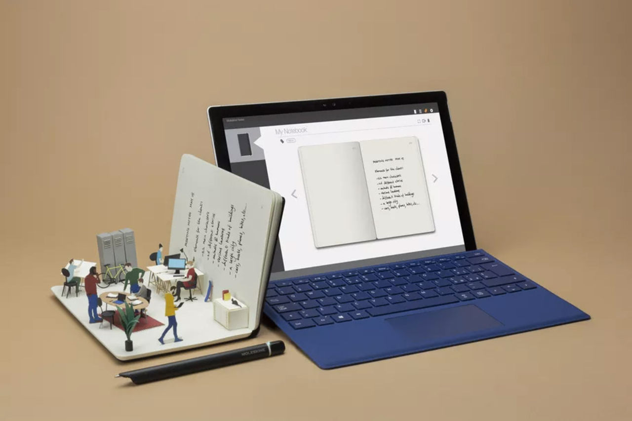 Moleskin överför anteckningar till Windows 10 automatiskt