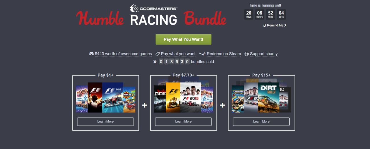 Humble Bundle släpper racingpaket