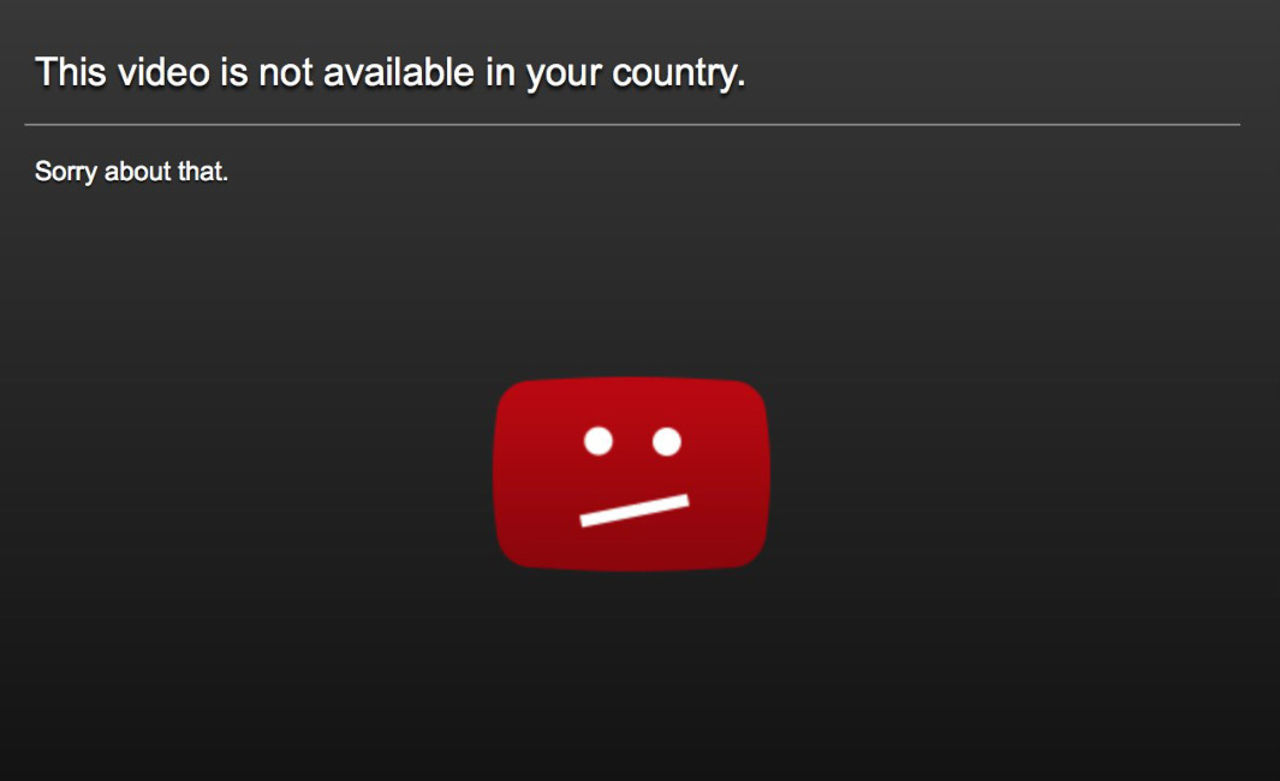 Youtube blockar musikvideor i Finland