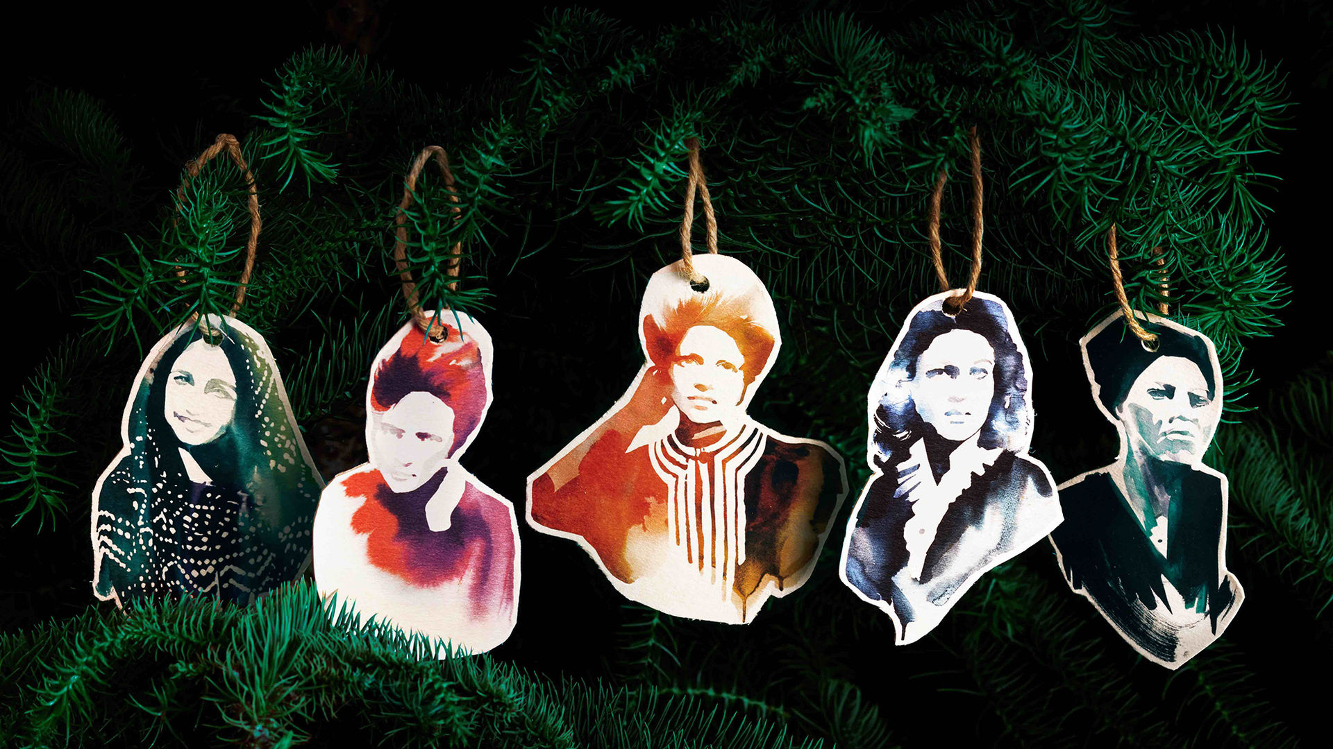 Dekorera granen med något annat än tomtar