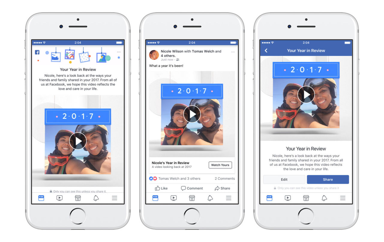 Nu sammanfattar Facebook året