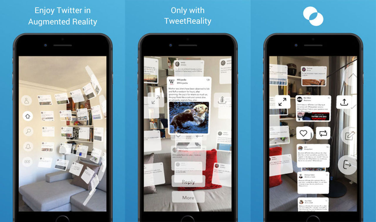Twittra i augmented reality med TweetReality