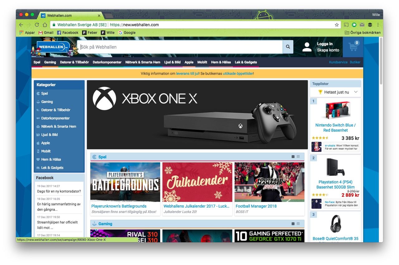 Webhallen har fått en ny webbplats
