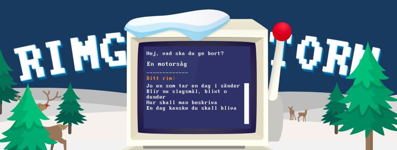 Artificiell intelligens fixar julrim