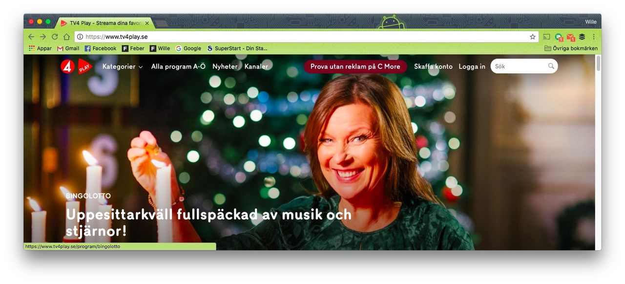 TV4 Play ballade ur under uppesittarkvällen
