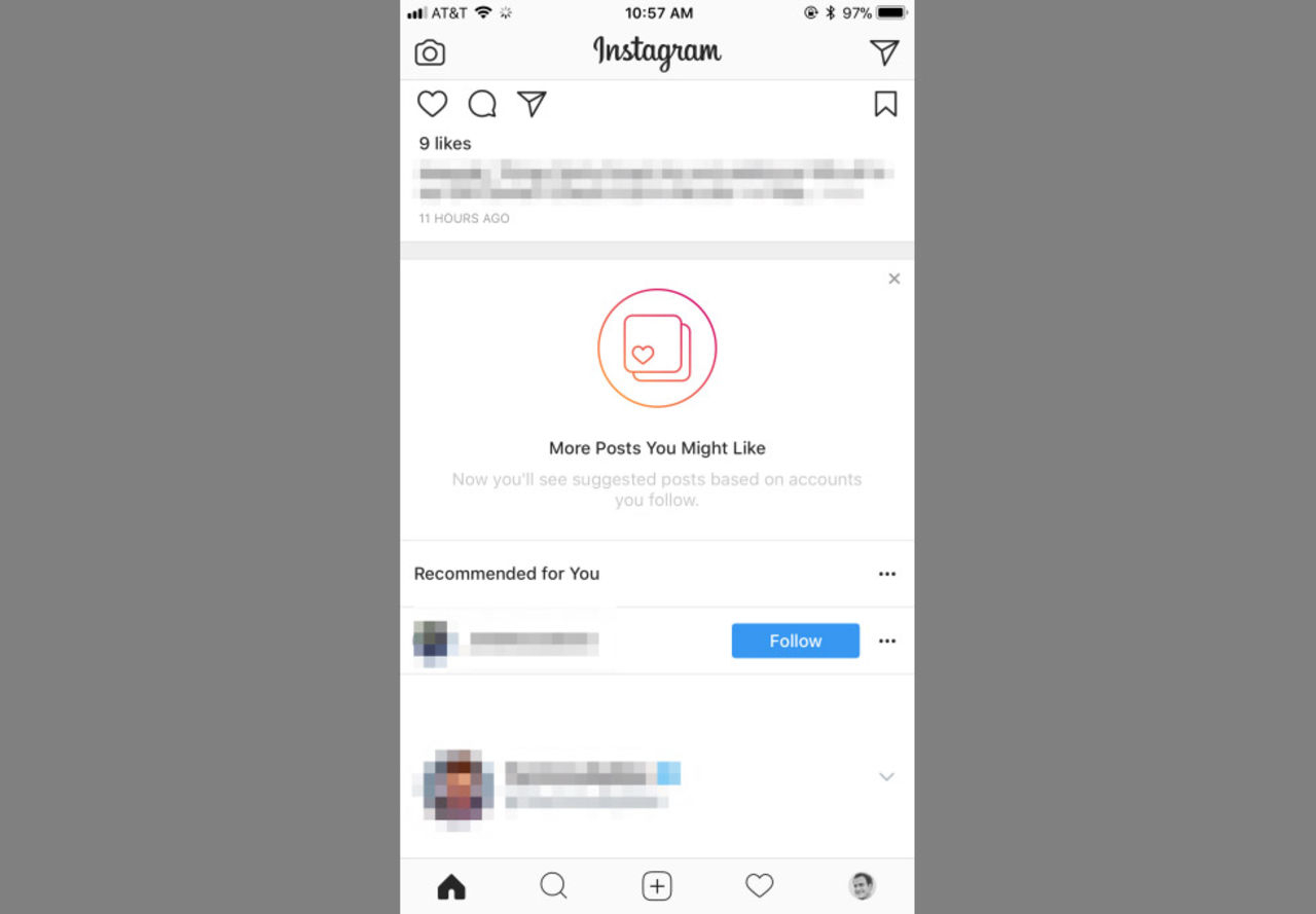 Instagram börjar rekommendera grejer