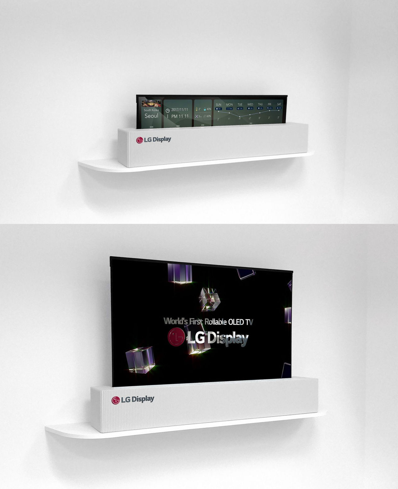 LG visar 65-tummare som går att rulla ihop