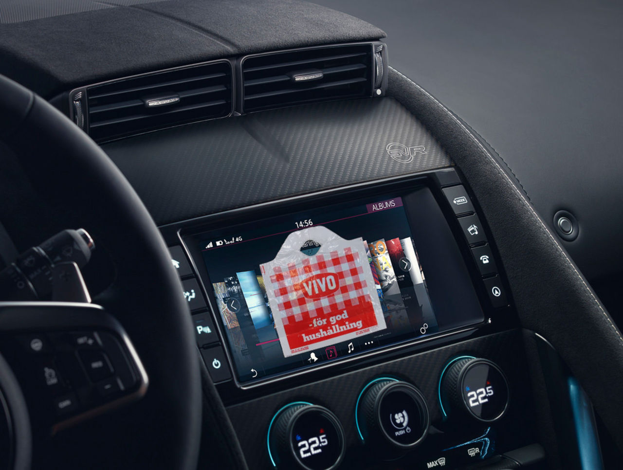 Reklam kommer till infotainmentsystemen