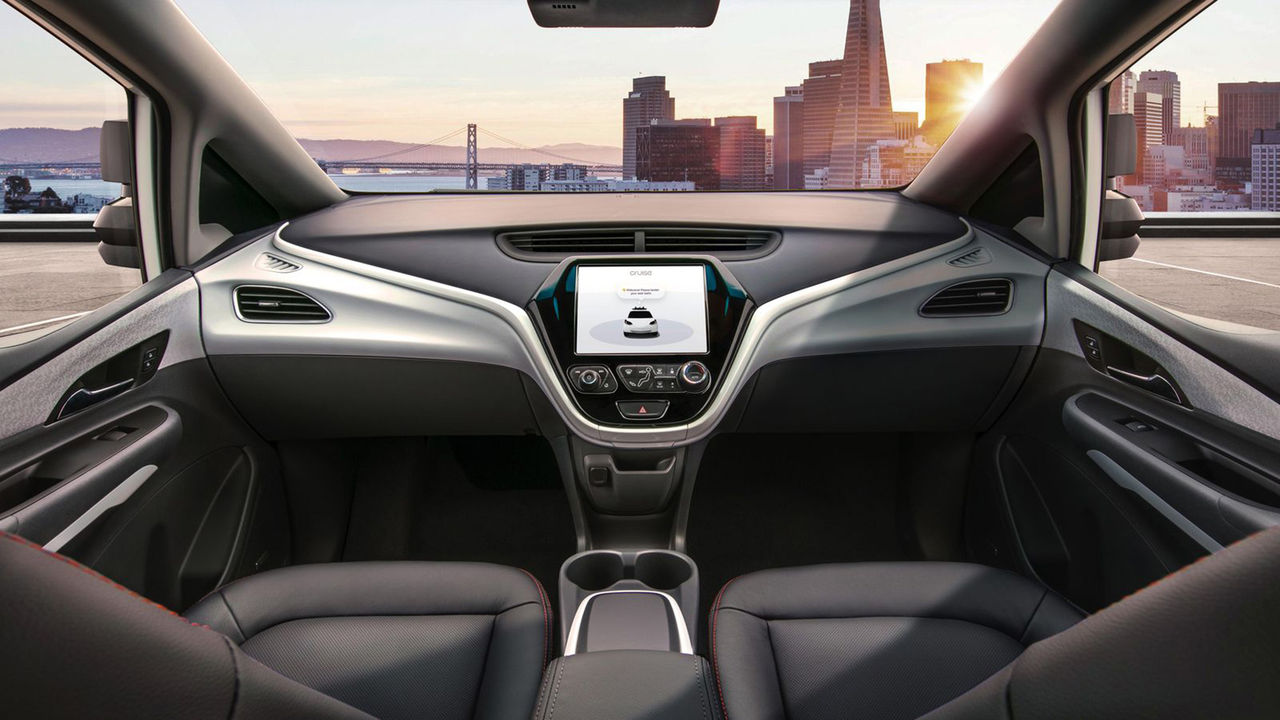 General Motors visar elbil utan ratt och pedaler