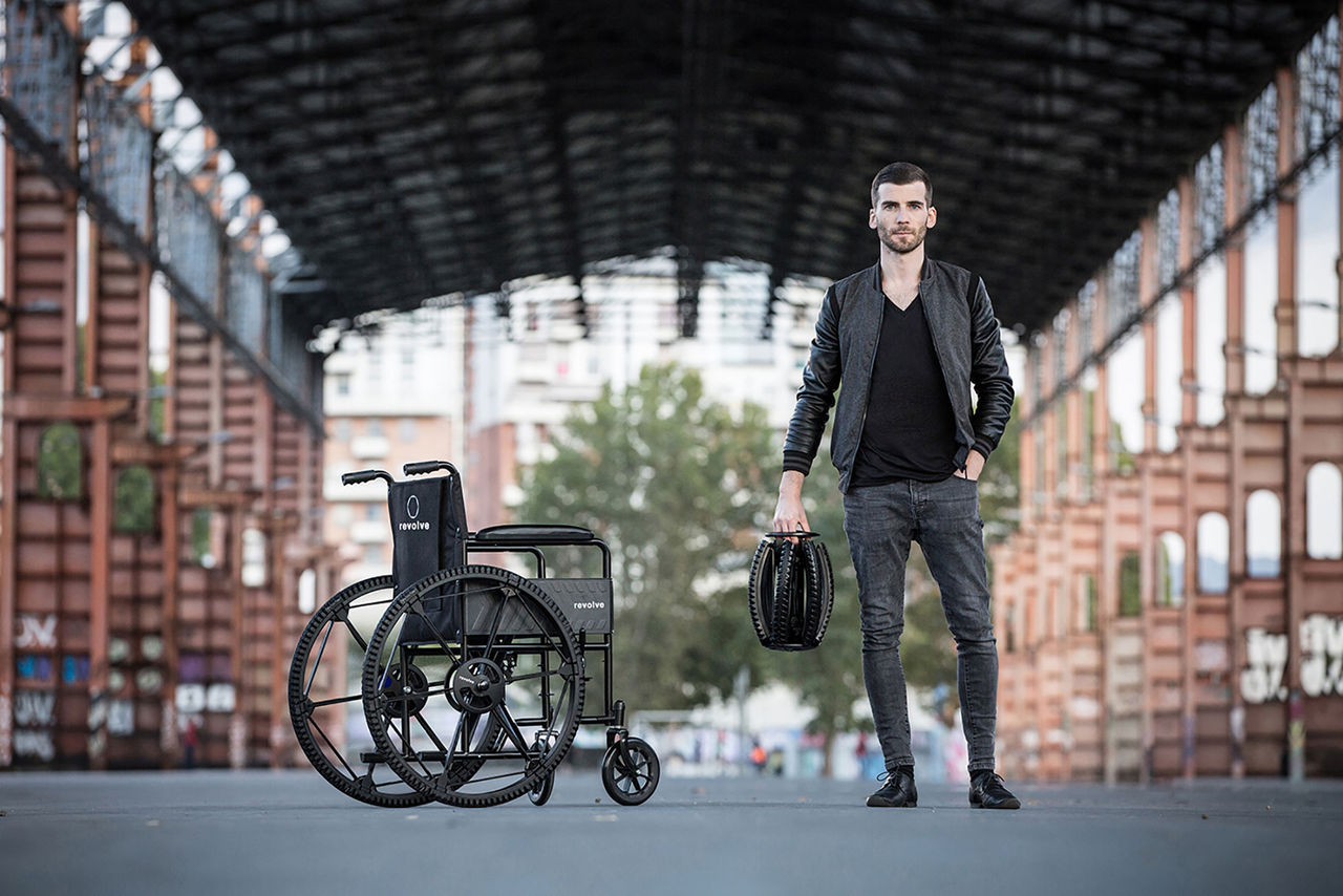 Det här hjulet går att fälla ihop