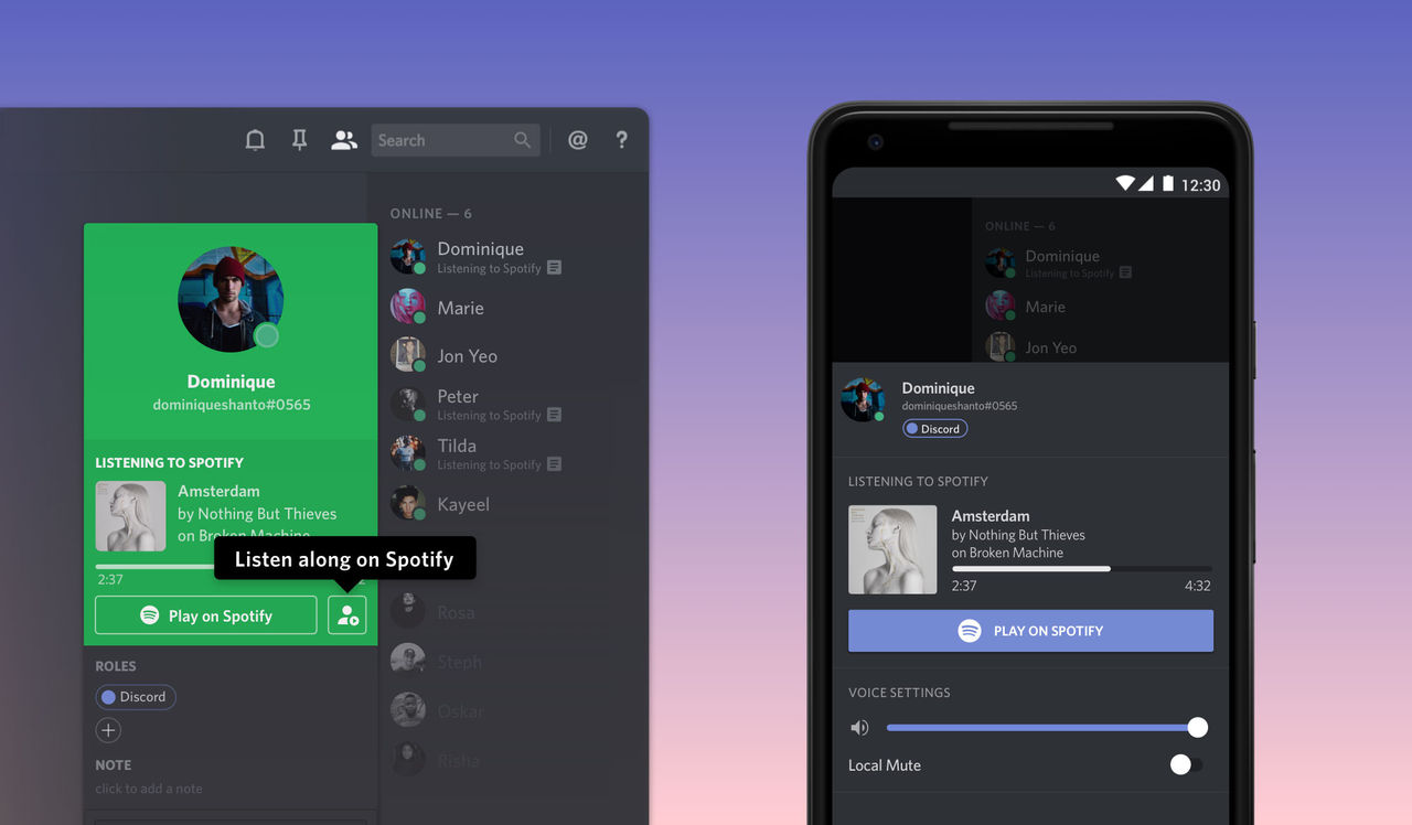 Discord och Spotify gör gemensam sak