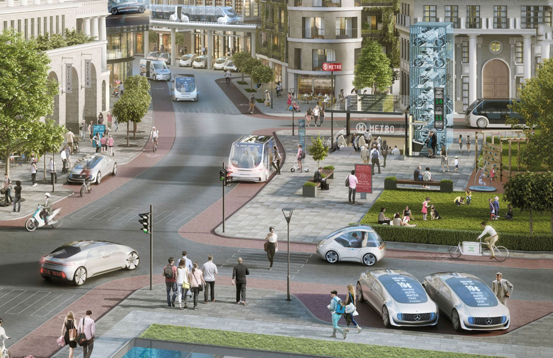 Snart börjar Daimler och Bosch test med robo-taxis