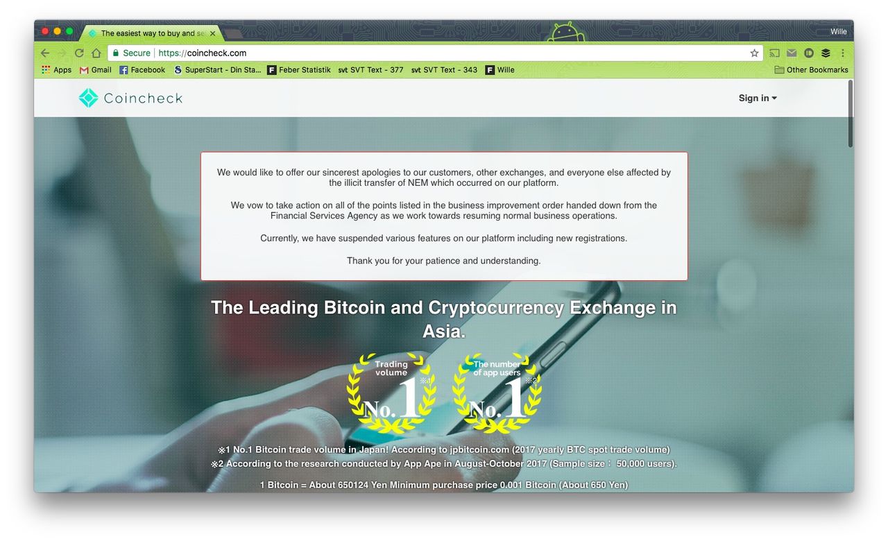 Låg Nordkorea bakom kryptovalutastölden från Coincheck?