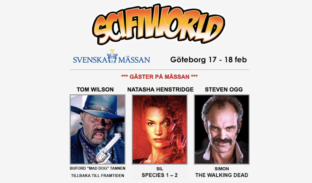 SciFiWorld kommer till Göteborg till helgen