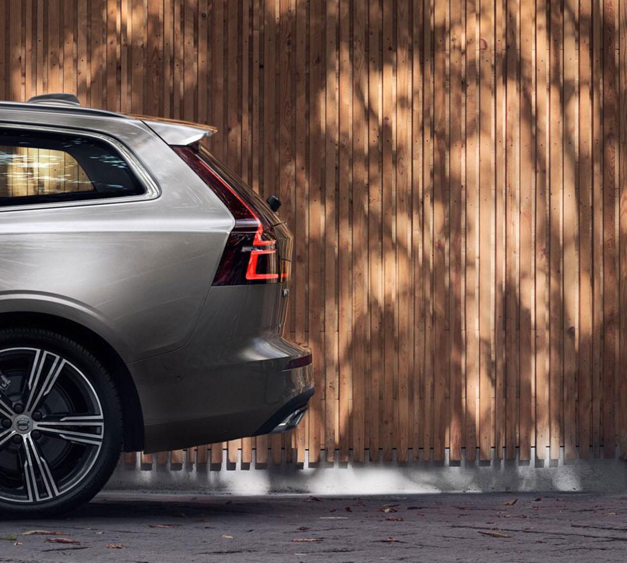 Så här ser baken ut på Volvo V60